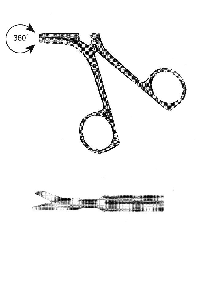 İZOLESİZ MAKAS R MODEL SAPLI  ÇAP : 5MM L:43CM